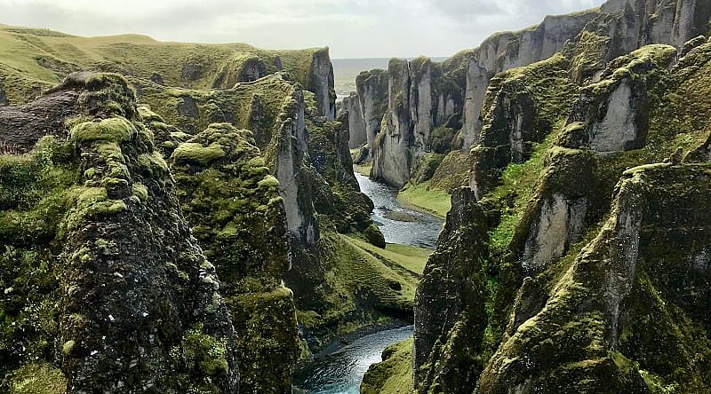 Fjadrargljufur Canyon, Iceland.