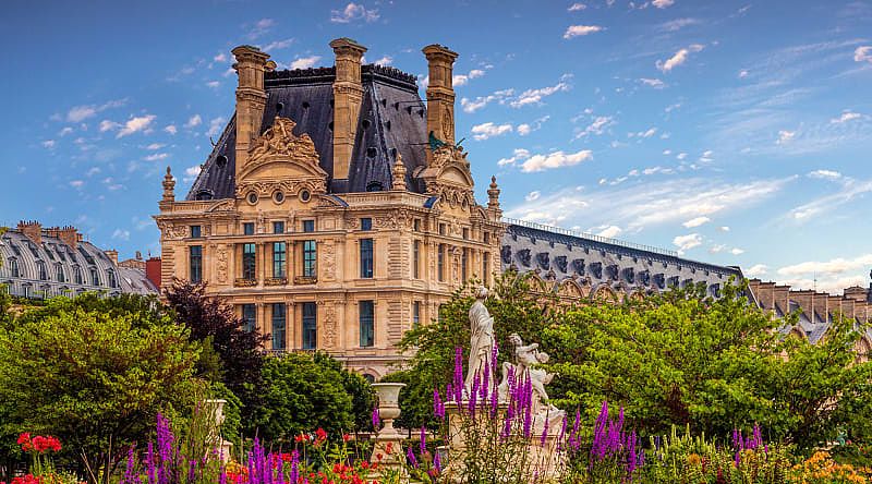 Tuileries Garden in Spring, Paris, France