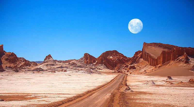 Moon Valley in Chile's Atacama Desert Moon Valley in Chile's Atacama Desert