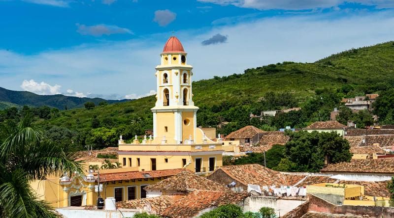 An aerial view of Trinidad