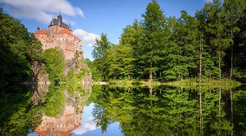 Kriebstein castle near the town of Waldheim in the german state of Saxony