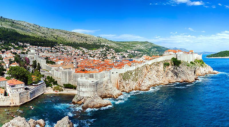 Aerial view of Dubrovnik, Croatia