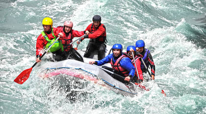 White water rafting in Peru