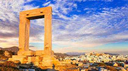 Potara Gates overlooks Naxos.