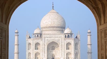The Taj Mahal in Agra, India