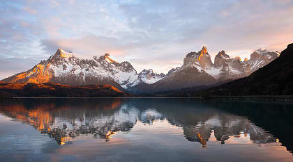 Lake Pehoe at Torres del Paine, Chile