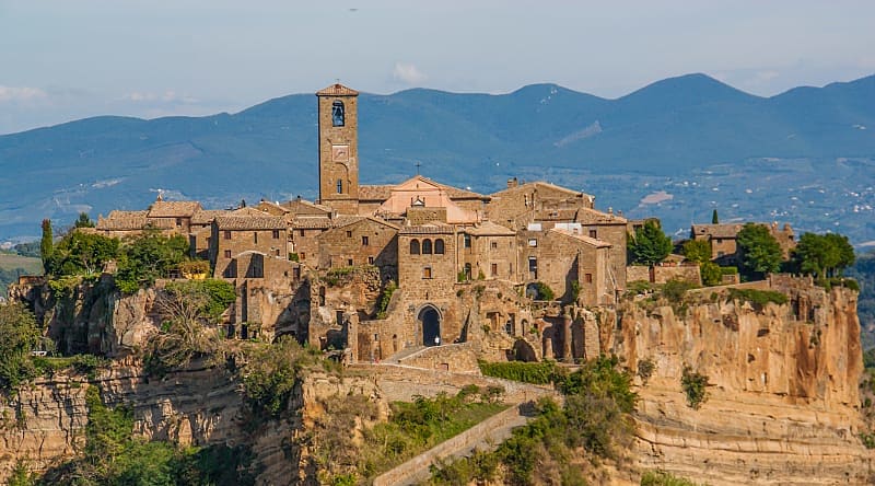Civita di Bagnoregio is one of the most unusual sights in Italy. Civita di Bagnoregio is one of the most unusual sights in Italy.