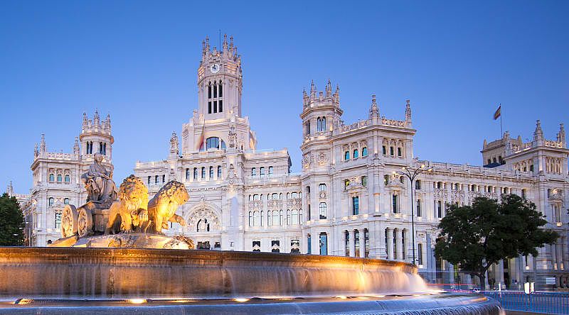 Plaza de la Cibeles in Madrid, Spain