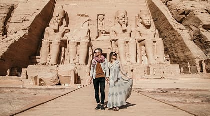 Great Temple of Ramses II at Abu Simbel in Aswan, Egypt.