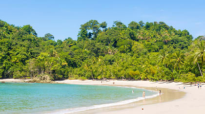 Paradise Tropical beach in San Antonio, Costa Rica. 