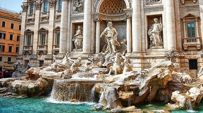 Fontana di Trevi in Rome, Italy