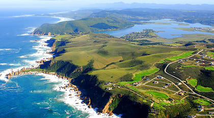 Aerial view of The Knysna in South Africa