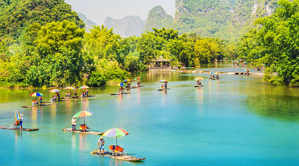 Li River in Yangshuo, China.