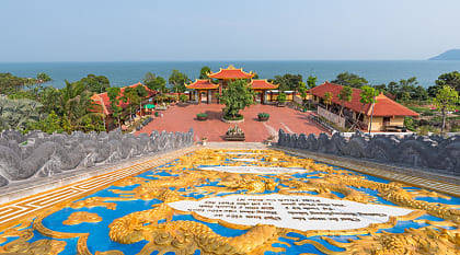 Sea view from Ho Quoc Pagoda, Vietnam