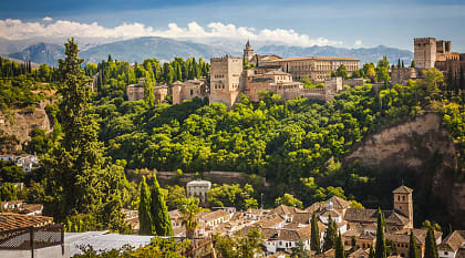 Arabic fortress of Alhambra in Granada, Spain Arabic fortress of Alhambra in Granada, Spain