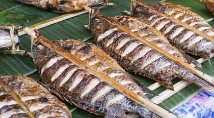 Street food in Laos.