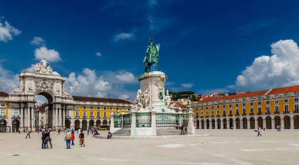 Statue of King Jose in Lisbon, Portugal