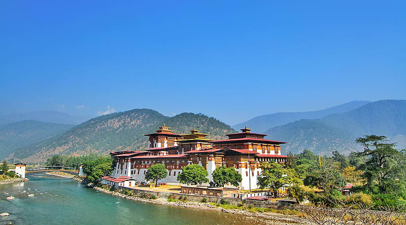 Punakha Dzong Monastery, Bhutan View of Punakha Dzong Monastery, Bhutan