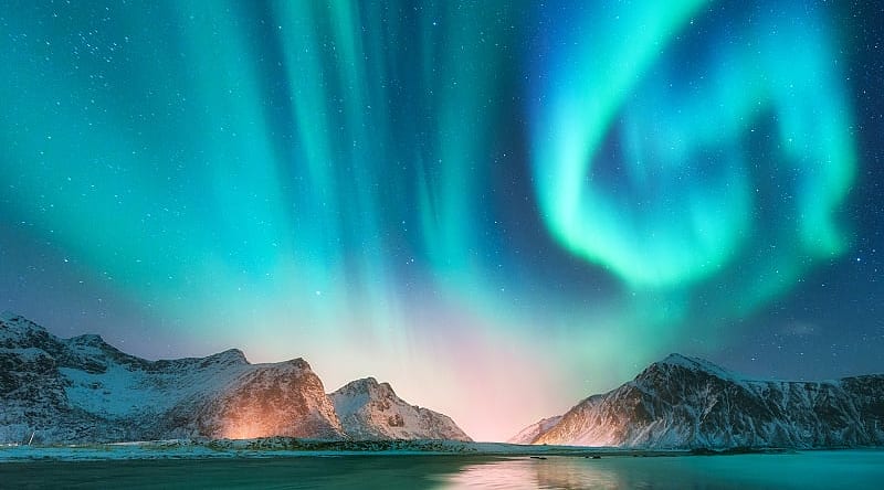 Beautiful Aurora borealis in Norway Beautiful Aurora borealis in Norway