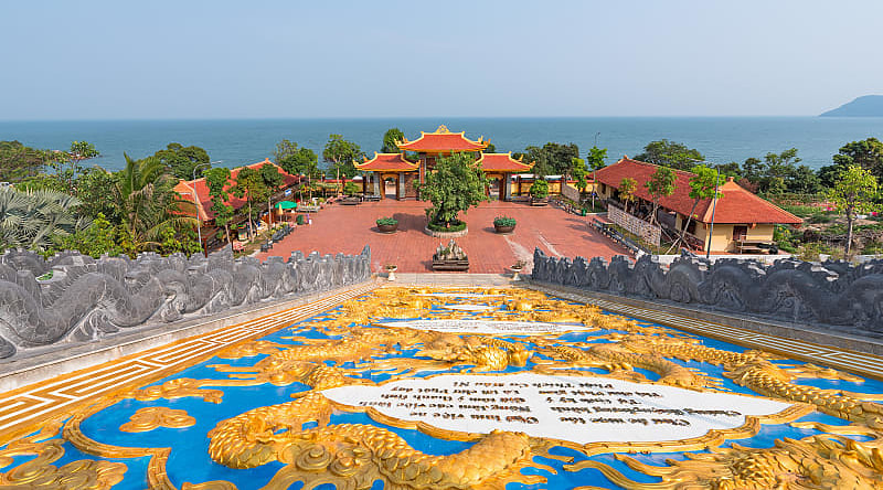 Sea view from Ho Quoc Pagoda, Vietnam Sea view from Ho Quoc Pagoda, Vietnam