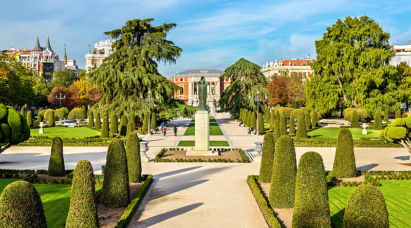 The Parterre garden in the Buen Retiro Park Madrid, Spain. The Parterre garden in the Buen Retiro Park Madrid, Spain.