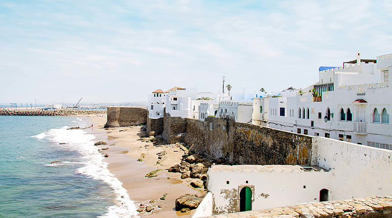 White berber houses in Asilah, Morocco White berber houses in Asilah, Morocco