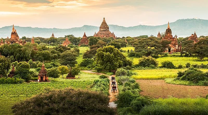 Bagan temples in Myanmar