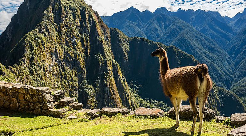 The Great Inca city of Machu Picchu in Peru The Great Inca city of Machu Picchu in Peru