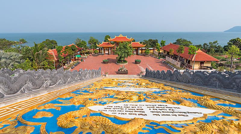Sea view from Ho Quoc Pagoda, Vietnam Sea view from Ho Quoc Pagoda, Vietnam