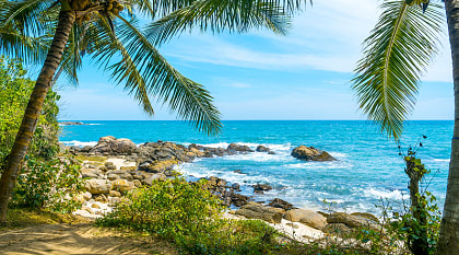 Tropical beach in Sri Lanka