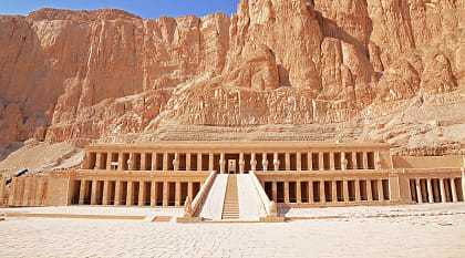 Entrance of the Mortuary Temple of Hatshepsut in Luxor, Egypt
