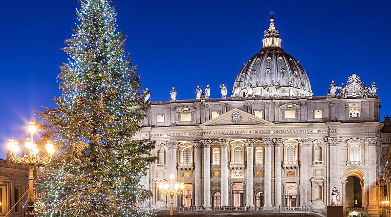 St. Peter's Square at Christmas, Vatican City St. Peter's Square at Christmas, Vatican City