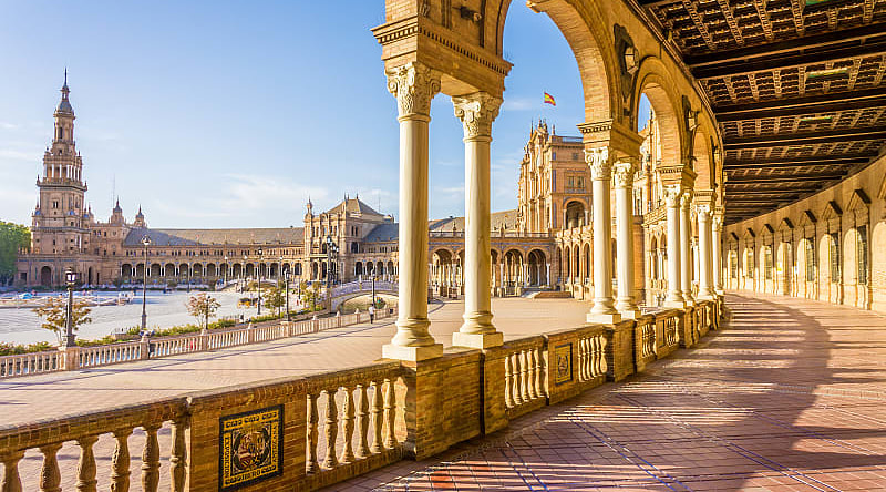 Plaza de Espana in Seville Plaza de Espana in Seville