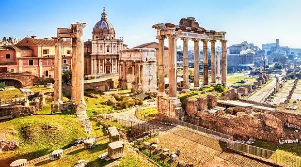 The Roman Forum in Rome, Italy The Roman Forum in Rome, Italy