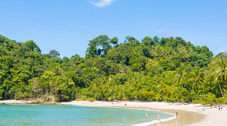 Paradise Tropical beach in San Antonio, Costa Rica. 