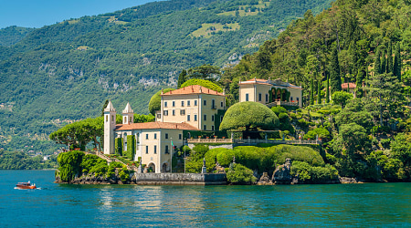 Villa Balbianello in Lenno on Lake Como, Italy