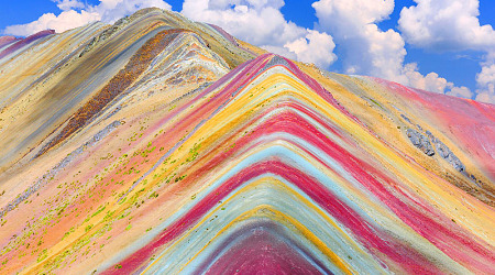 Vinicunca Rainbow Mountain in Cusco, Peru
