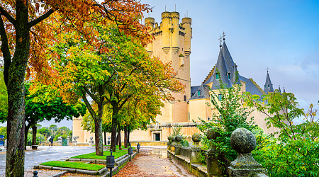 Alcazar Castle in Segovia, Spain.