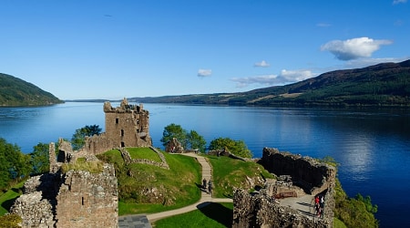 Urquhart Castle at Lock Ness in Scotland