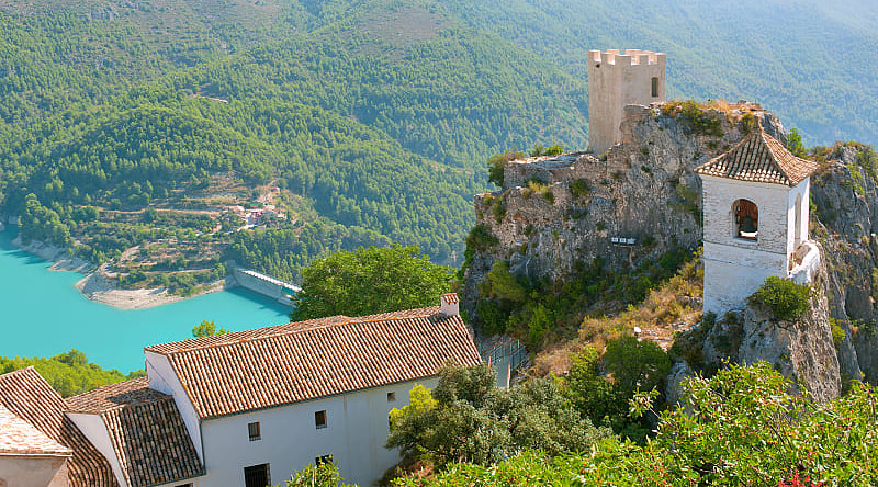 Guadalest Castle in Valencia, Spain