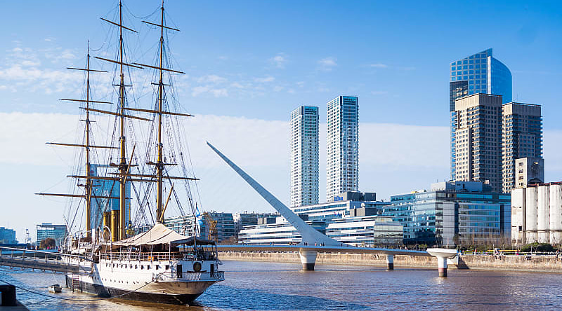 Puerto Madero in Buenos Aires, Argentina