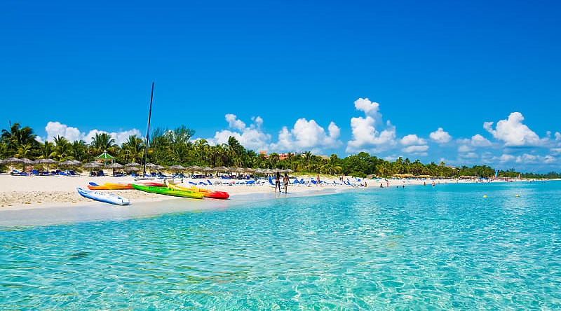 Varadero beach in Cuba