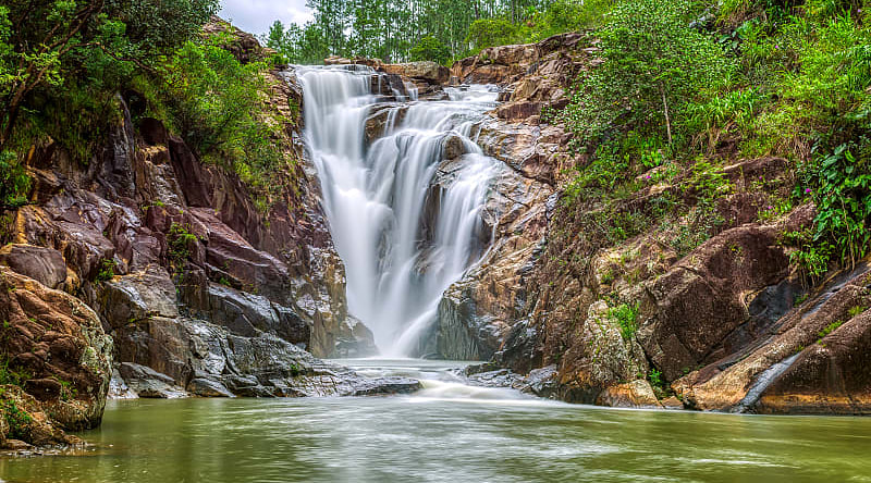 Waterfall in Belize.