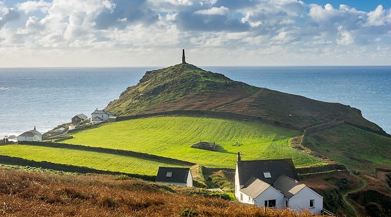 The headland at Cape Cornwall in England