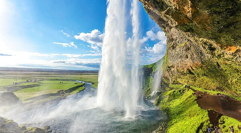 Seljalandsfoss waterfalls in South Coast of Iceland.