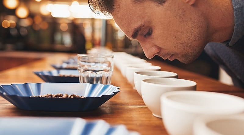 Aromatic coffee at a tasting in Costa Rica