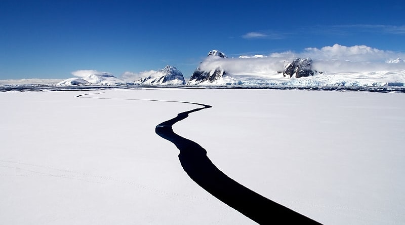 The Lemaire channel in Antarctica