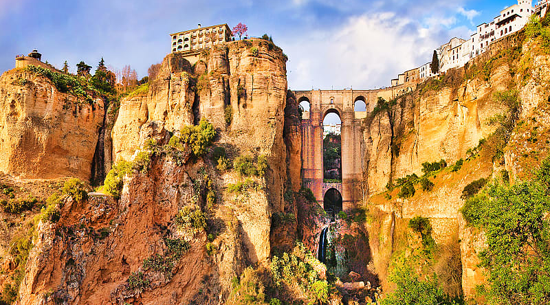 Ronda Bridge in Malaga, Spain
