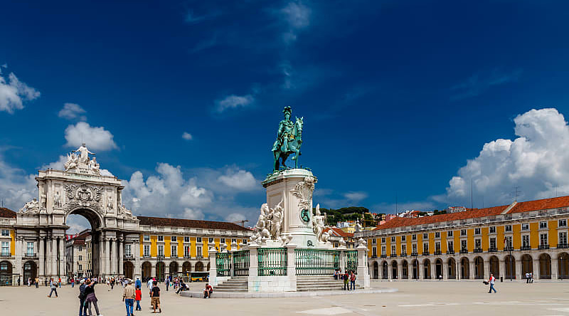 Statue of King Jose in Lisbon, Portugal