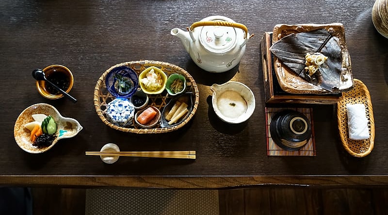 Ryokan appetizer dishes